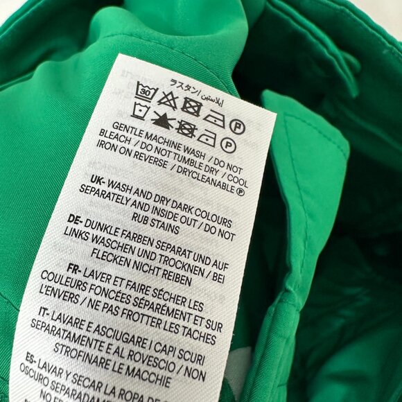 Boden Kew Bi Stretch Pants Green Womens US 2 Long Cotton Tapered Straight Ankle - Picture 16 of 16